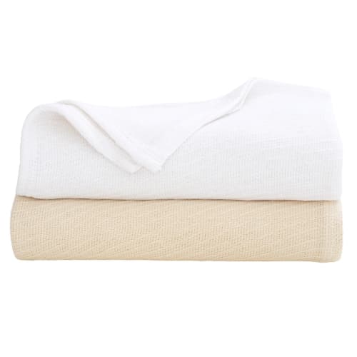 Sovereign Blanket, 100% Cotton, Twin 66x90, White